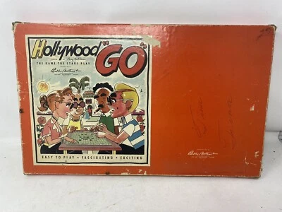 Vtg 1954 Hollywood GO Board Game Parker Brothers All Coins Included, No Instruc - Image 1 of 4