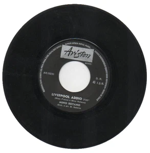 MINO REITANO   45 RPM Record   "LIVERPOOL ADDIO" / "AVEYO UN CUORE" - Imagen 1 de 2