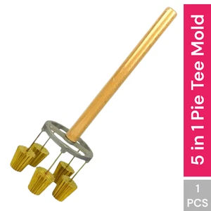 5in1 Pie Tee Top Hat Tart Patty Shell Croustade Brass Copper Mold Special Offer - Picture 1 of 15
