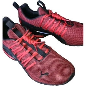 Puma Hombres Axelion Zapatos de Entrenamiento Rojo 192721-01 Entrenamiento Cruzado Malla Parte Superior Baja 13 M - Imagen 1 de 12