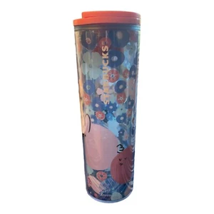 Starbucks Easter 2020 16oz Cold Cup Tumbler Bunnies, Eggs Flowers - Picture 1 of 3