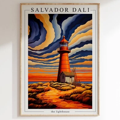 Estampa Salvador Dali, O Farol, Cartaz Dali, Estampa Dali, - Imagem 1 de 4