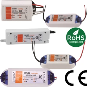 12V netzteil treiber DC 18/28/48/72/100 W Trafo Netzadapter LED Transformator - Bild 1 von 47