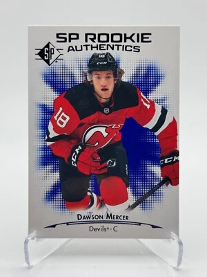 2021-22 SP Authentic #106 DAWSON MERCER (RC) | Blue Parallel - Image 1 of 2