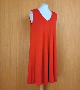 Phase Eight Dress Red Jersey UK 12 Flare Stretch Knee Length Tencel - Picture 1 of 9