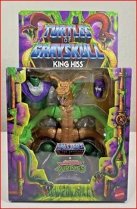 UNPUNCHED MOTU TMNT Origins KING HISS Turtles of Grayskull Deluxe Masters MIB He - Picture 1 of 5