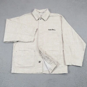 Keith Haring Jacket Mens Small Canvas Workwear Chore Coat AOP Graffiti Workwear - Picture 1 of 15