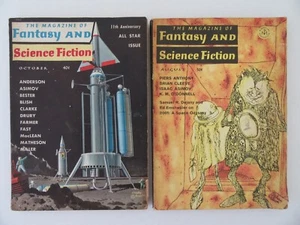 1960's Fantasy & Science Fiction Magazine Story Lot Pulp Horror Poetry - Picture 1 of 17