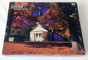 Whitman Guild 1000-Piece Puzzle SUNLIT CHURCH VERMONT 21.5x27.5 NEW SEALED - Picture 1 of 3