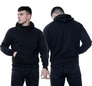 Herren Pullover Hoodie Uni Sweatshirt Fleece Schwarz Hoody Pulli Kapuze Oberteil S-2XL - Bild 1 von 12