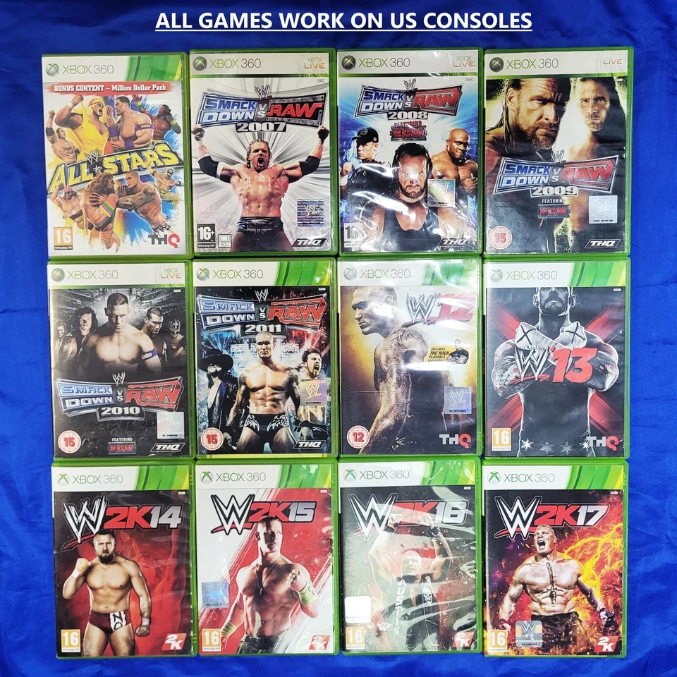 xbox 360 WWE SMACKDOWN VS RAW (Works On US Consoles) Region Free - Image 1 of 1