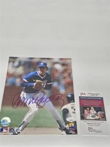 Signed 8x10 RYNE SANDBERG HOF Chicago Cubs Autographed photo w/ JSA COA CE87709 - Picture 1 of 3
