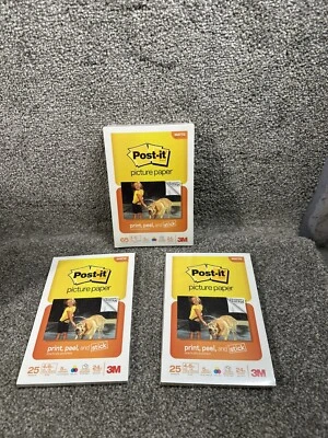 Post-it 3M Sticky Picture Paper 65 & 25 Sheets 4"x6" Inkjet Matte (115 Total) - Image 1 of 3