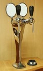 Celli Draft Beer Tower 2 Faucets Beer Pump Chrome With Built-In LED Illumination