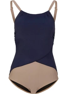 Traje de baño Shape nivel 1 sostenible talla 42 azul oscuro beige forma traje de baño nuevo - Imagen 1 de 1