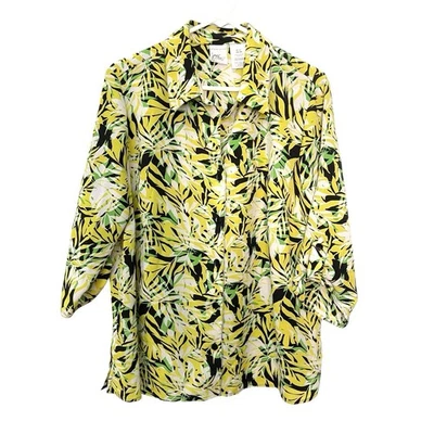 Blusa ligera de bambú con estampado de plomo Just My Size para mujer talla 2X (18W-20W) Foto 1 de 4