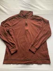 Pullover North River Hombre Granate Manga Larga 1/4 Cremallera Talla L - Imagen 1 de 6