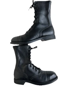 Biltrite ANSI Z41-1983/75 Men’s 8.5R Black Leather Combat Steel & Cap Toe Boots - Picture 1 of 22