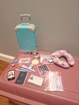 Our Generation American Girl 18" Doll Travel Suitcase Makeup Bag Sunglasses Set - Image 1 of 4