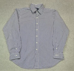 Camisa Polo Ralph Lauren Para Hombres 17.5-36/37 De Colección Y2K Curham Popelina Calce Clásico - Imagen 1 de 8