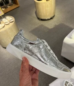 Sam Edelman Silver Sneaker Size 7.5 Brand new - Picture 1 of 7