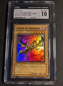 Yugioh Curse of Dragon LOB-066 1st Ed Glossy Super Rare PSA/CGC 10 Gem Mint! - Picture 1 of 4