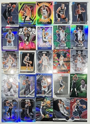 Lote de 50 insertos paralelos Panini San Antonio Spurs Johnson Duncan Rookie RC Prizm Foto 1 de 2