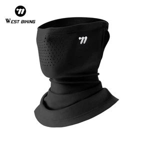 WEST BIKING Winter Face Mask Warm Ear-hanging Sports Neck Warmer Scarf Black - Picture 1 of 23
