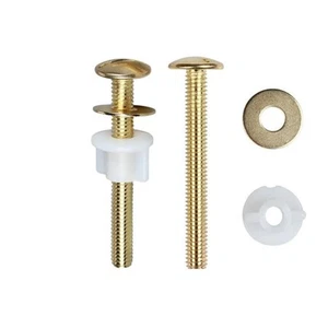 Universal Toilet Seat Bolts Screws Set with Plastic Nuts and Metal Washers, H... - Picture 1 of 7