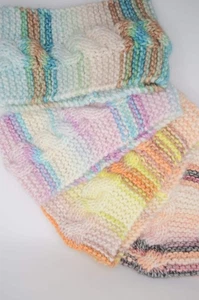 Gestricktes Haarband 'Torsade' - Multicolor - Größe M (Kopfumfang 54-55) - Bild 1 von 11