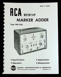 Marcador Añadedor manual RCA WR-70A RF/IF/VF - Imagen 1 de 1