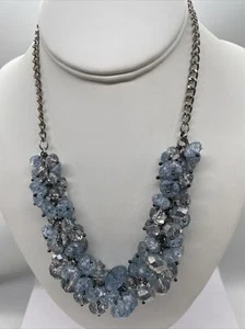 Simply Vera Wang Faux Crystal Beaded Statement Necklace Vera Wang 17 1/2" - Picture 1 of 4