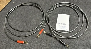 (2) 8' Kommerziell 12AWG Multisträngig HIFI Audio Lautsprecherkabel Draht Kupferkabelschuhe - Bild 1 von 6