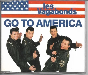 RARE MAXI-CD ↔ LES VAGABONDS : GO TO AMERICA (ROCKABILLY A LA FRANÇAISE) - Picture 1 of 1