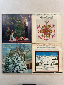 Christmas 4 LP vinyl lot- Norman Luboff - Henry Mancini - Mormon Tabernacle +1 - Picture 1 of 5