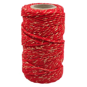 Makramee-Baumwollkordel Makrameegarn Bastelgarnl Baumwoll 2mm Goldrot - 50m - Bild 1 von 2