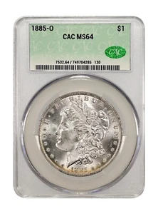 1885-O MS64 Morgan Silber Dollar CACG - Bild 1 von 2