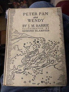 Peter Pan and Wendy Hardcover Book J. M. Barrie 1940 Blampied, The Shadow - Picture 1 of 9