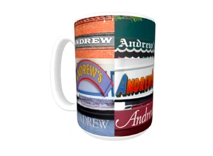 ANDREW Kaffeebecher / Tasse mit dem Namen auf tatsächlichen Schildfotos - Bild 1 von 3