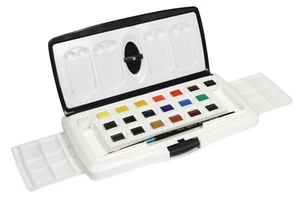 Juego deslizante de acuarela Daler Rowney Aquafine 20 medias sartenes - Imagen 1 de 1