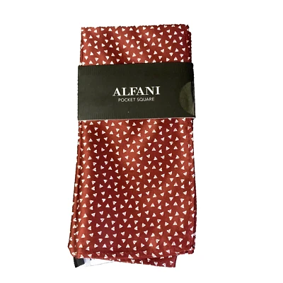 Alfani Men's Geo-Print Pocket Square Red - Image 1 of 2