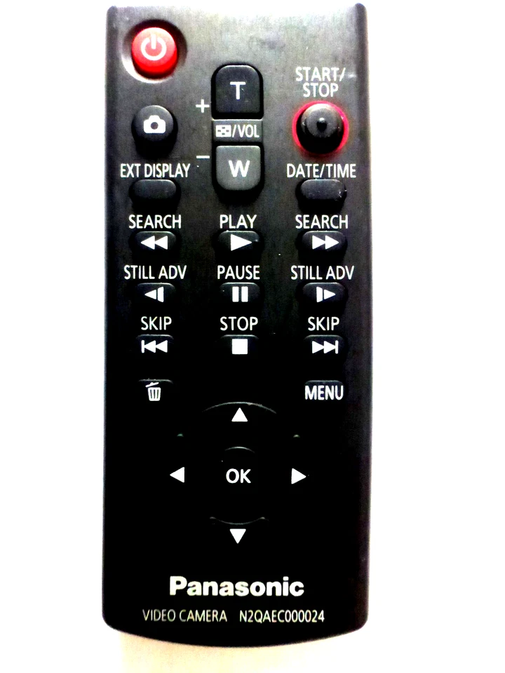PANASONIC HD CAMCORDER REMOTE CONTROL N2QAEC000024 for HCX900 HCX900M - Image 1 of 1
