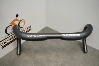DEDA SuperZero Curve Alu Aero Rennrad Lenker Schwarz 31,8mm 44cm Breite NEU - Bild 1 von 4
