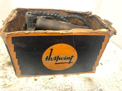 Vintage G E Hotpoint Calrod A C Matic Electric Iron Catalog No 149F86 Box works - Image 1 of 4