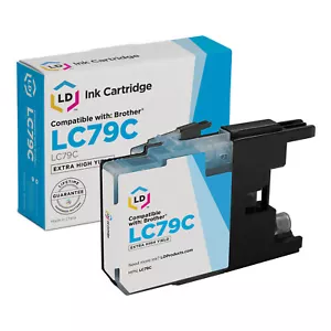 Cartuccia di inchiostro ciano LD LC79C LC79 per Brother MFC-J6510DW MFC-J6710DW MFC-J6910 - Foto 1 di 7