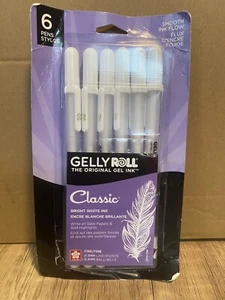 Sakura Gelly Rollstifte Größe 05 HELLWEISSE TINTE Classic Collection 6er-Packung (Offene Box - Bild 1 von 1