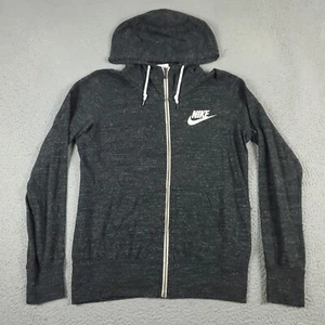 Nike Sweater Girls Large Gray Full Zip Hoodie Sweatshirt Kids - Picture 1 of 10