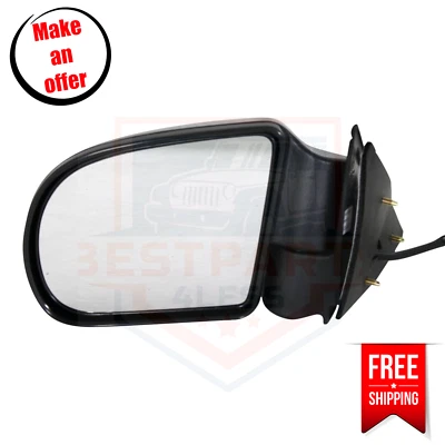 Espelho de vidro Kool Vue CV108EL lado esquerdo para 1999-2000 GMC Sonoma SLE, SLS - Imagem 1 de 4