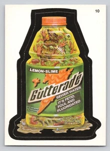 GUTTERADE Lemon-Slime Sewer Water Topps Wacky Packages Sticker Gatorade Lime - Picture 1 of 2