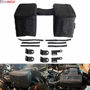 Motorcycle Saddlebags Travel Bag For Harley Club Style Dyna Softail Sportster XL - Picture 1 of 12